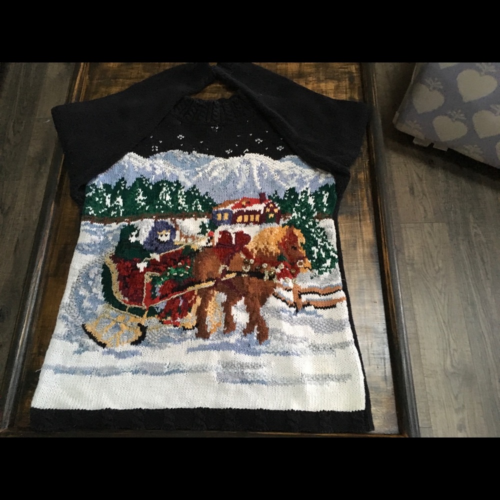Vintage ugly Christmas Xmas Sweater with Bells